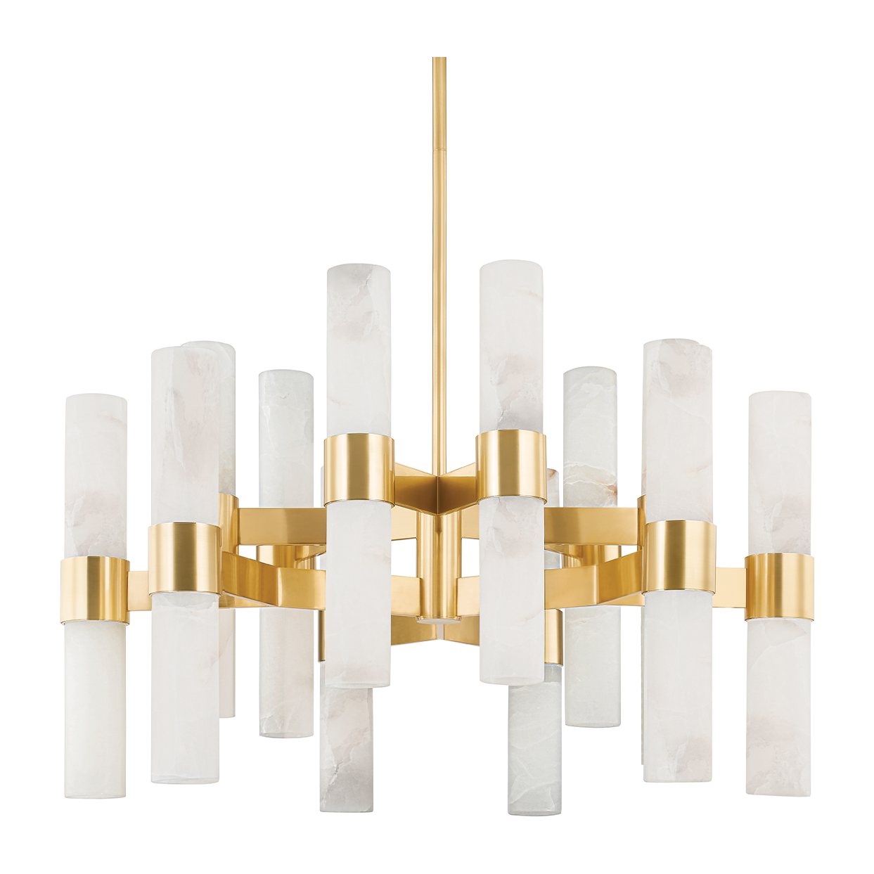 24-Light Aged Brass Chandelier / Default Title