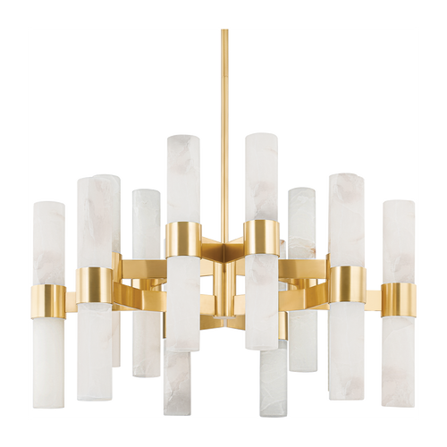 24-Light Aged Brass Chandelier / Default Title
