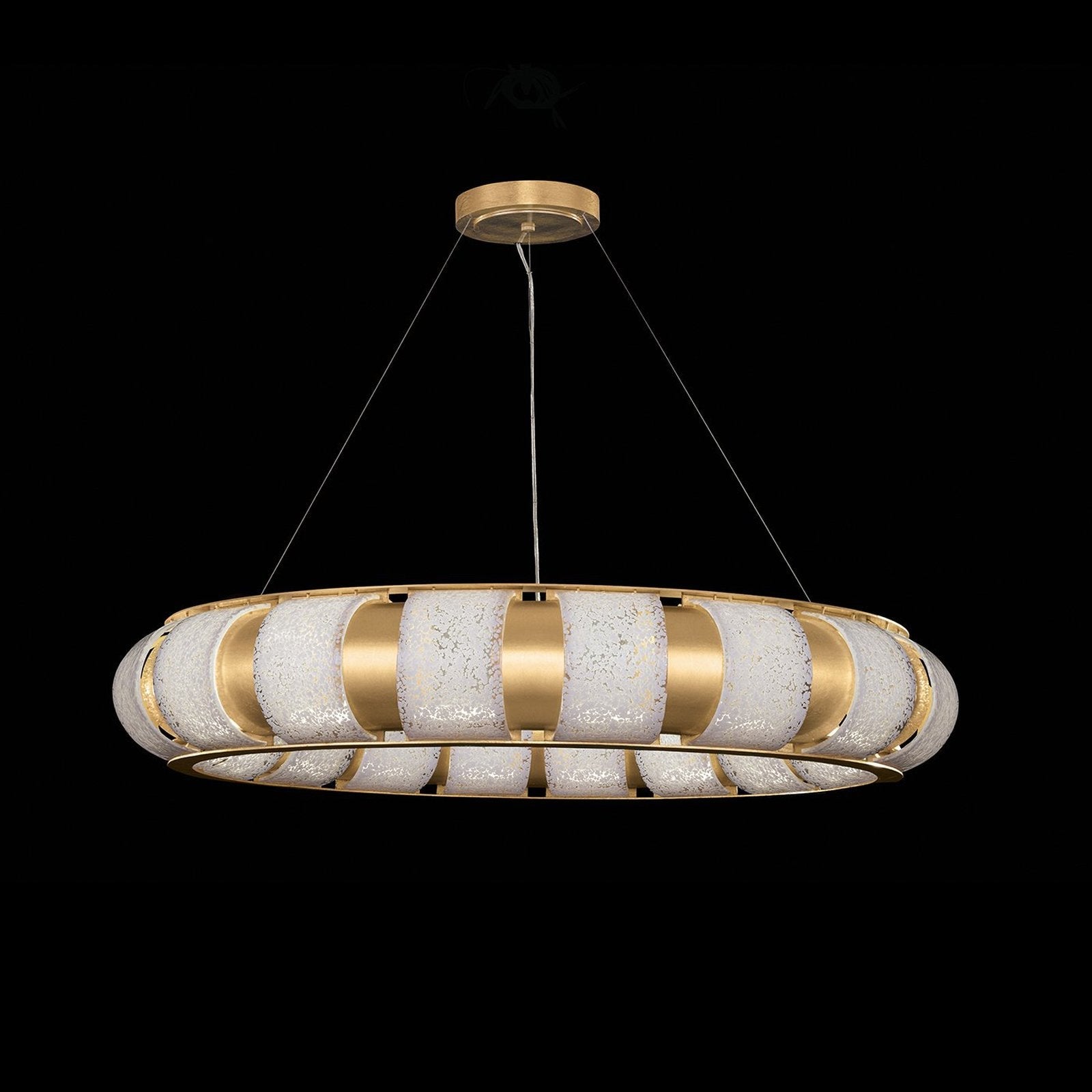 45-Inch Handcrafted Glass LED Pendant Light