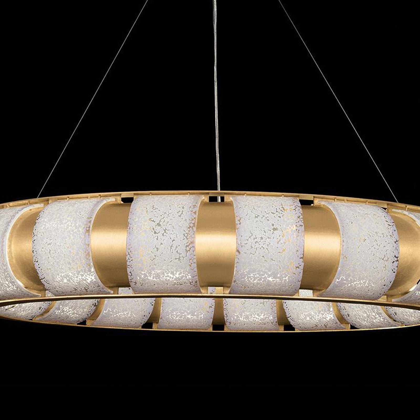 45-Inch Handcrafted Glass LED Pendant Light