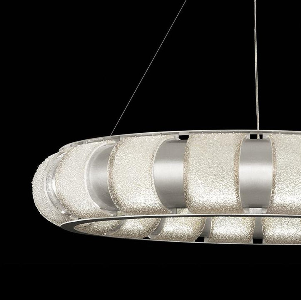 45-Inch Handcrafted Glass LED Pendant Light