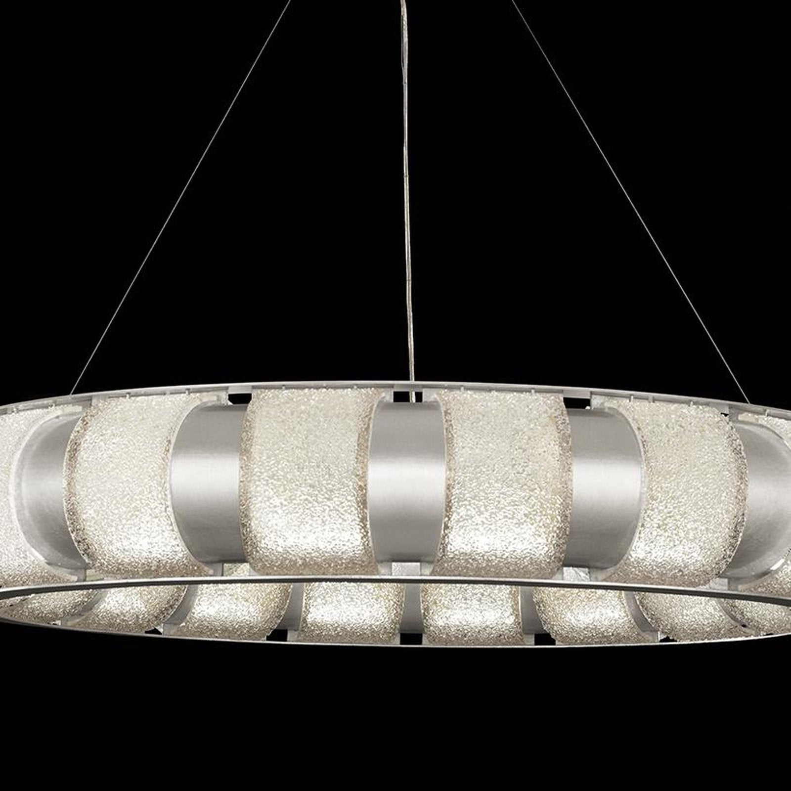 45-Inch Handcrafted Glass LED Pendant Light