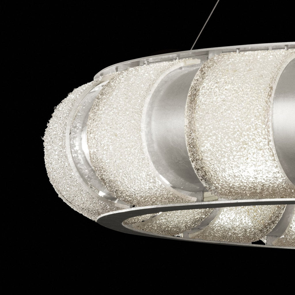 45-Inch Handcrafted Glass LED Pendant Light