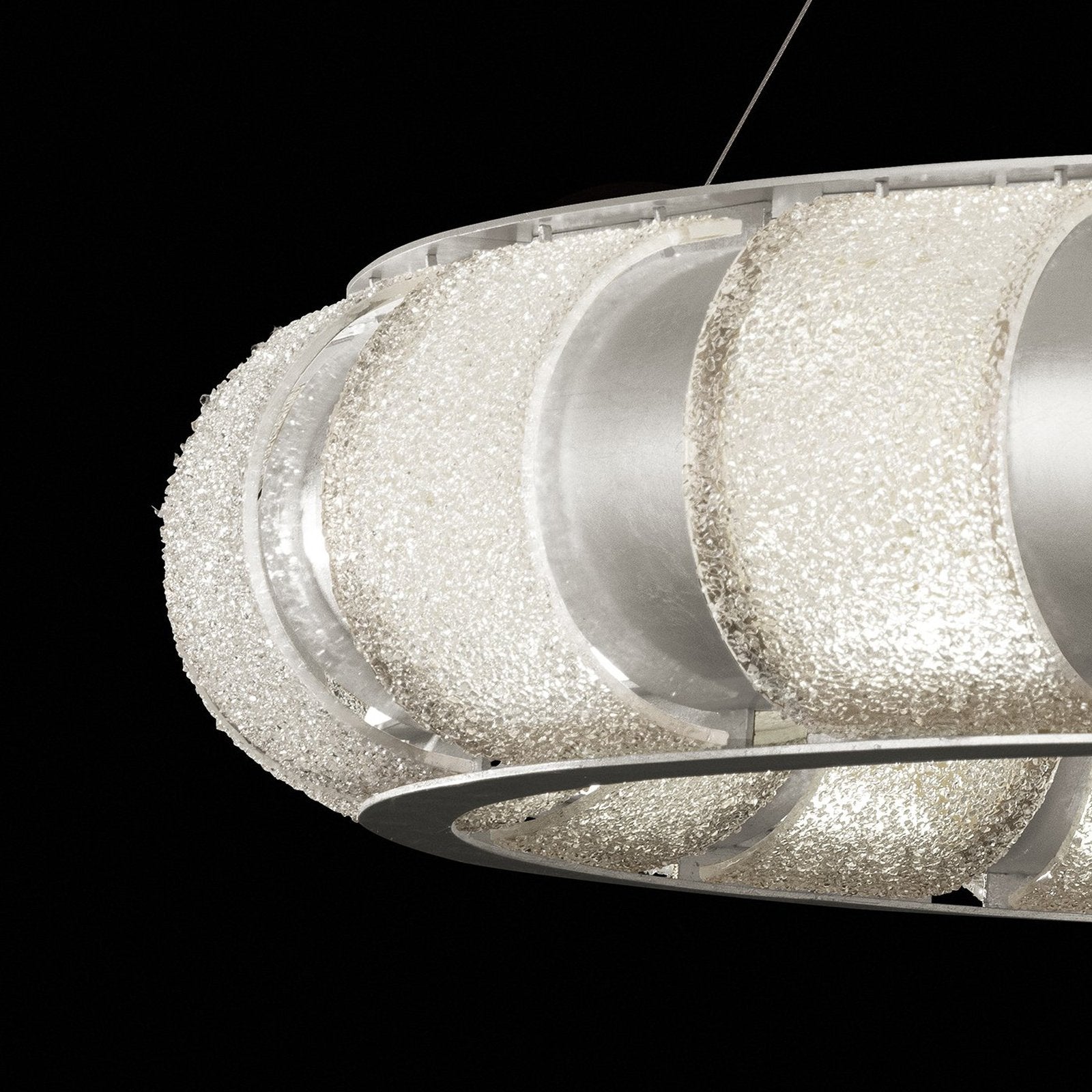 45-Inch Handcrafted Glass LED Pendant Light