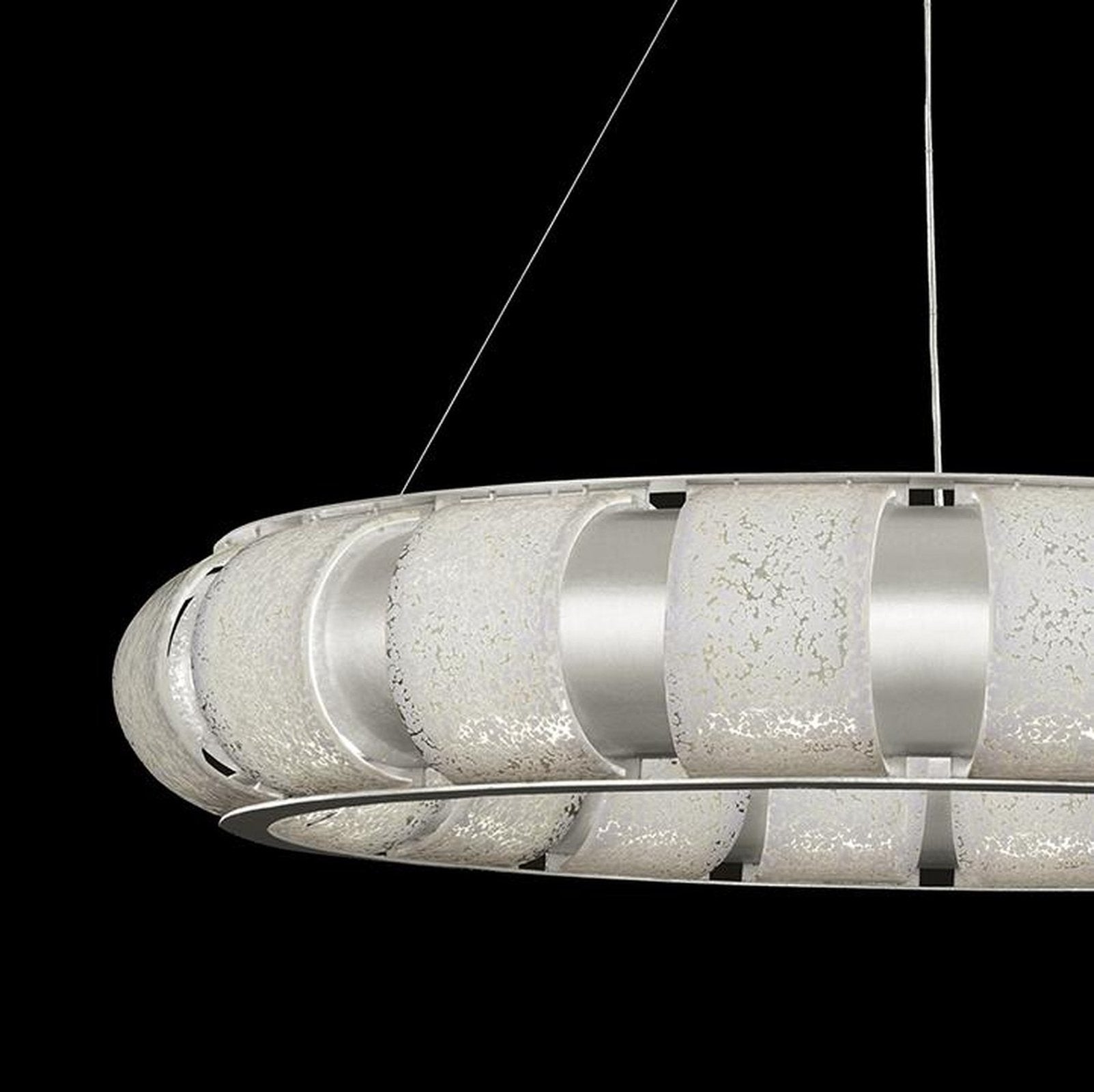 45-Inch Handcrafted Glass LED Pendant Light