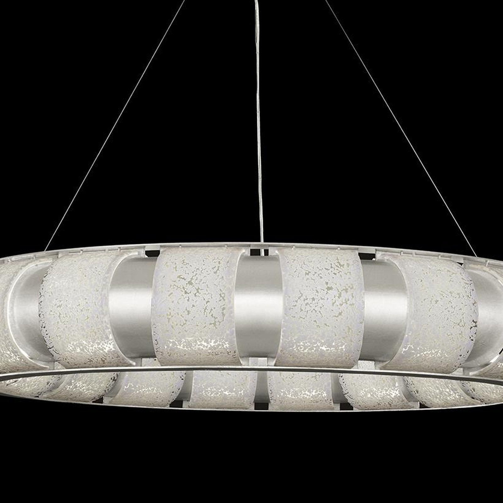 45-Inch Handcrafted Glass LED Pendant Light
