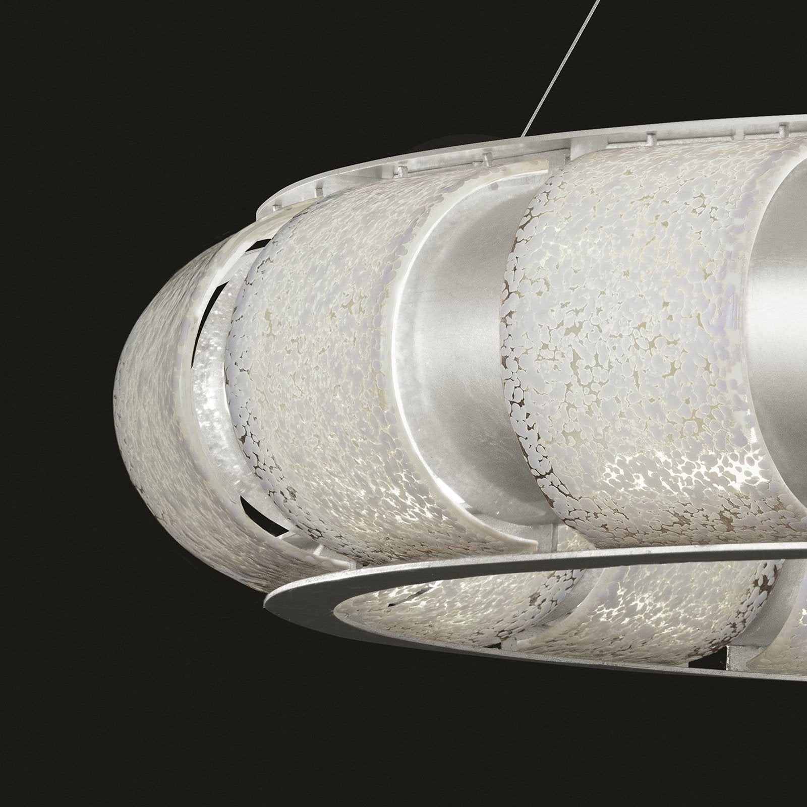 45-Inch Handcrafted Glass LED Pendant Light