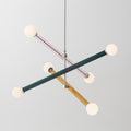 670mm Iron LED Chandelier / Red purple orange / Dim light