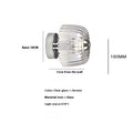 French Transparent Chrome or Gold Ceiling Light