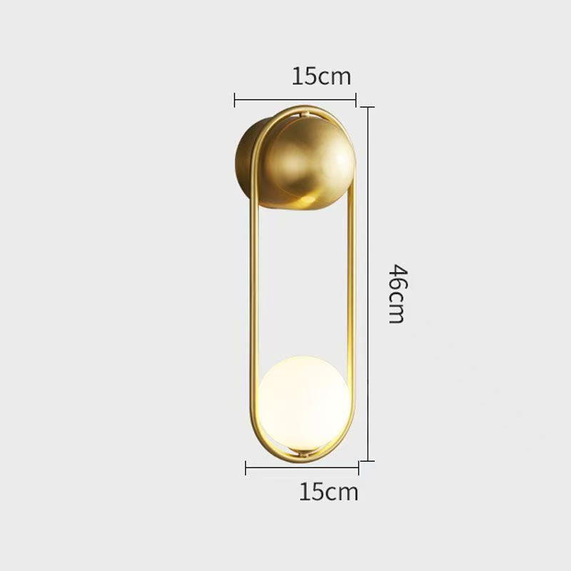 Modern Black or Copper Wall Light