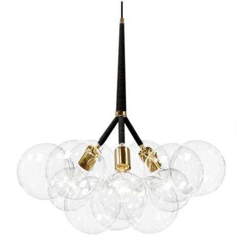 Nordic 3-Light Glass Bubble Pendant Light