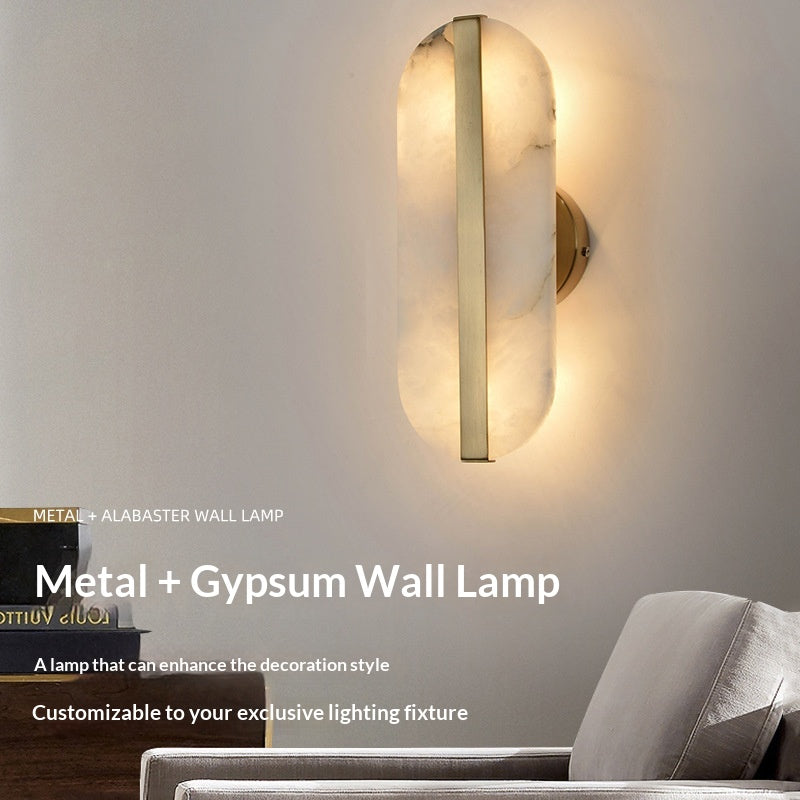 Snowflake Alabaster LED Wall Light / BL2501
