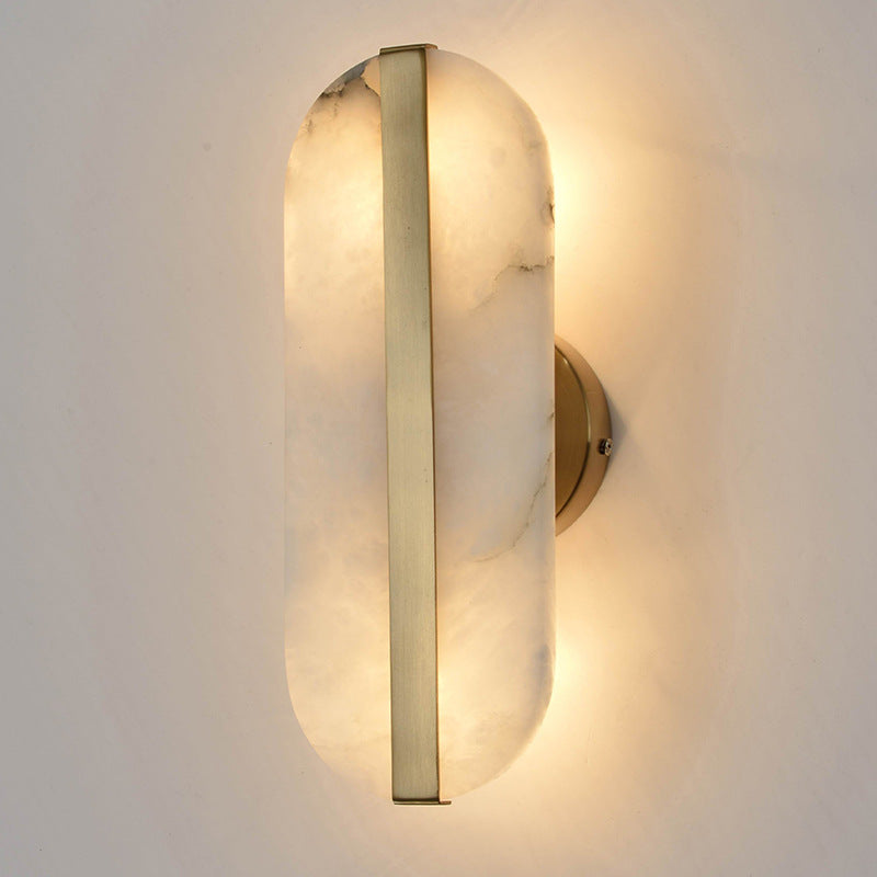 Snowflake Alabaster LED Wall Light