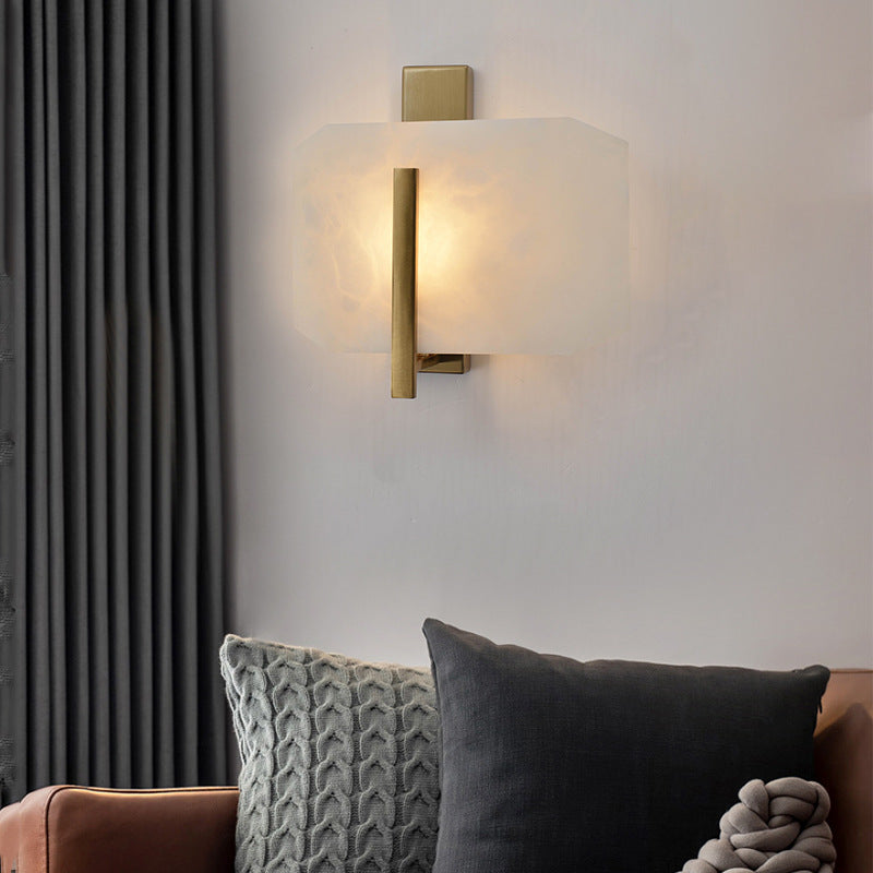 Snowflake Alabaster LED Wall Light