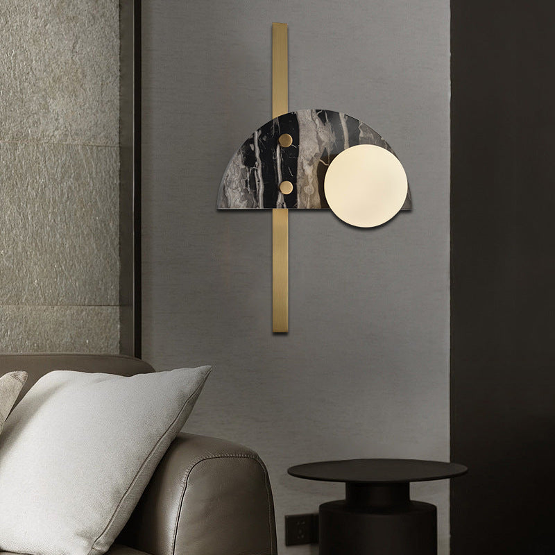 Snowflake Alabaster LED Wall Light
