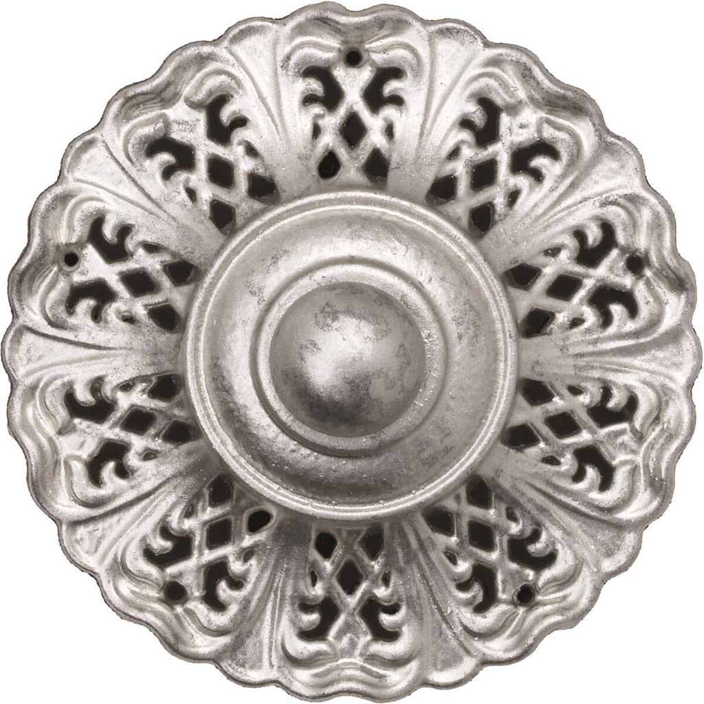 White Optic Crystal Cast-Arm Chandelier
