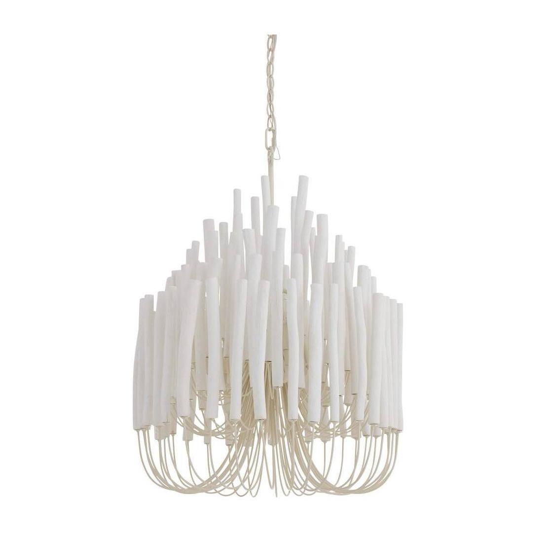 Whitewashed Wood Multi-Tier Chandelier