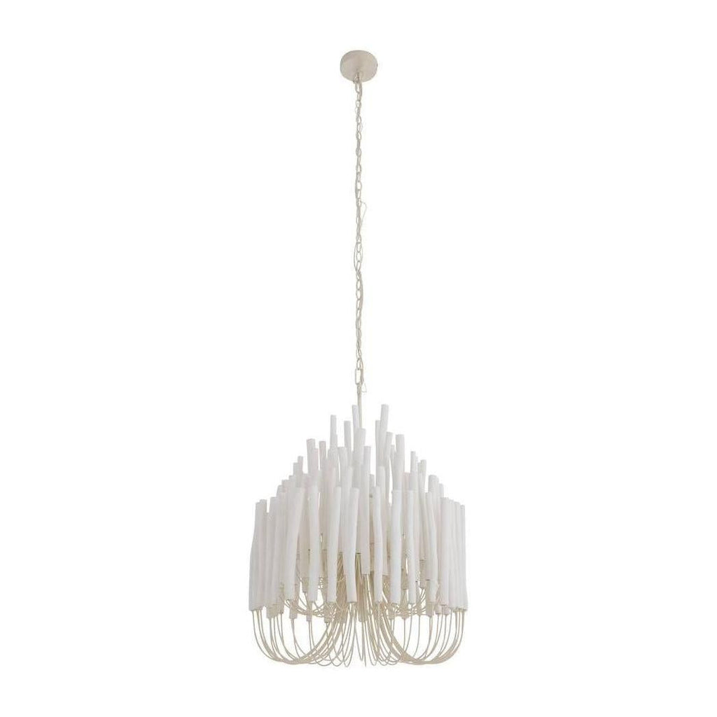 Whitewashed Wood Multi-Tier Chandelier
