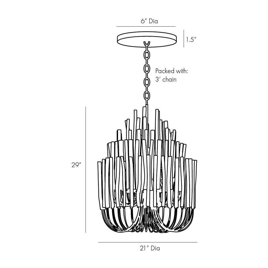 Whitewashed Wood Multi-Tier Chandelier